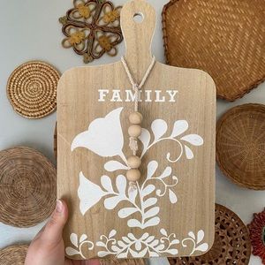 🍄SOLD🍄 Botanical Wood Decorative Board Wall Art